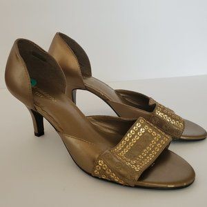 Liz Claiborne Flex Bronze heels Size 8M